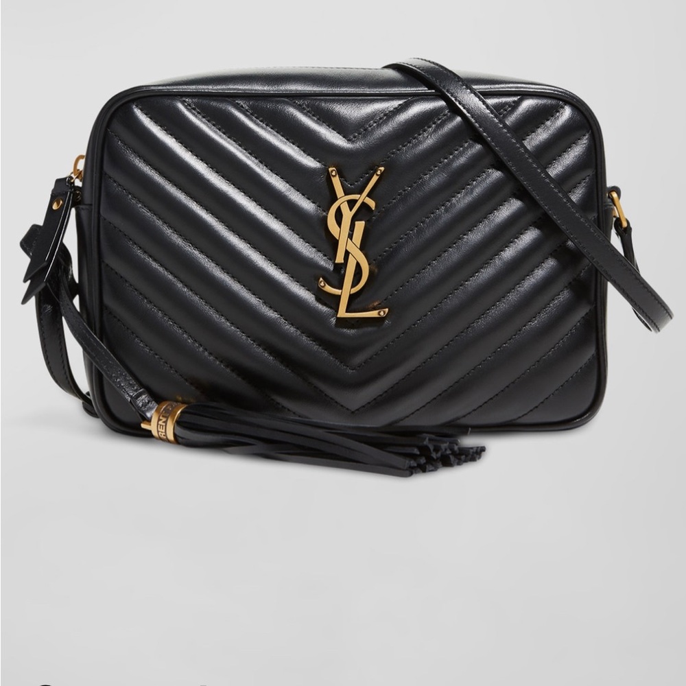 Saint Laurent Lou Medium Camera Monogram YSL Crossbody Bag
